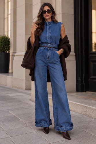Damen jeans set zweiteiler - jeans,