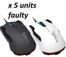 X5 DEFEKT ROCCAT KOVA PURE BEIDHÄNDIG RGB GAMING KABELGEBUNDENE MAUS ROC-11-503