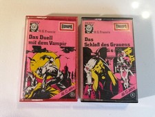 2 Hörspielkassetten 80er, Das Schloß des Grauens, Das Duell mit dem Vampir