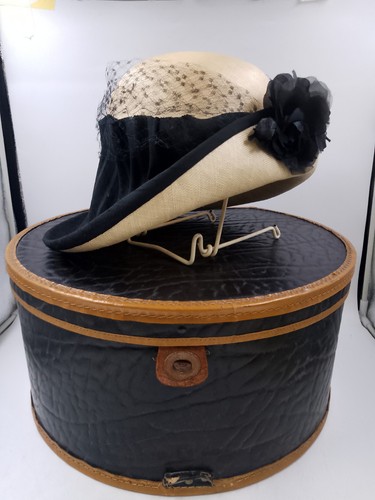 Vintage damen strohhut 59 - strohhut,