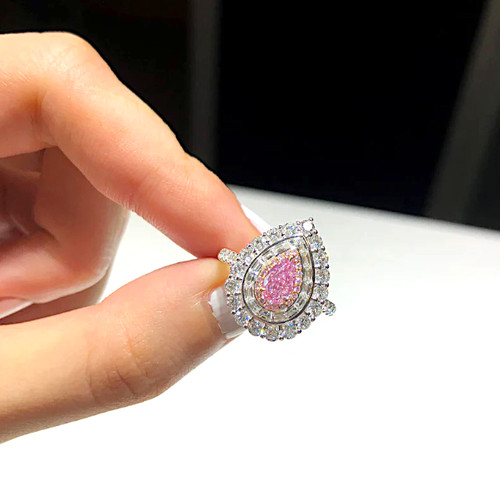 Doppel halo diamantring - doppel-halo-diamantring, 3,25