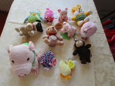 12 besondere Plüschtiere, Schwein,das grunzen kann,teeny Tys Miles und Star u.a.