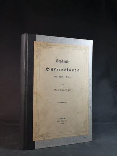 Geschichte ostfrieslands von - ostfrieslands,