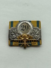 Feuerwehr Orden Ehrenzeichen Braunschweig.  An Band Spange. 20 Jahre Dienstzeit