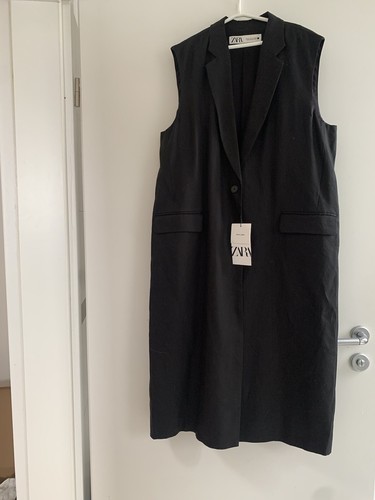 Zara leinen weste - zara, mantel