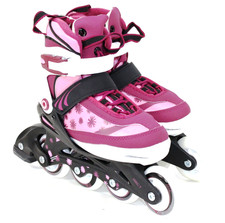 Trendy Mädchen Inline-Skates Kinder Inliner Rollschuhe verstellbar 33 - 37 9431