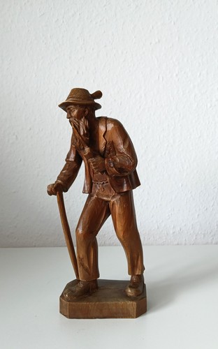 Holzfigur wanderer alm - holzfigur,