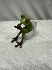 Formano Frosch auf Toilette, hellgrün - Froschhausen