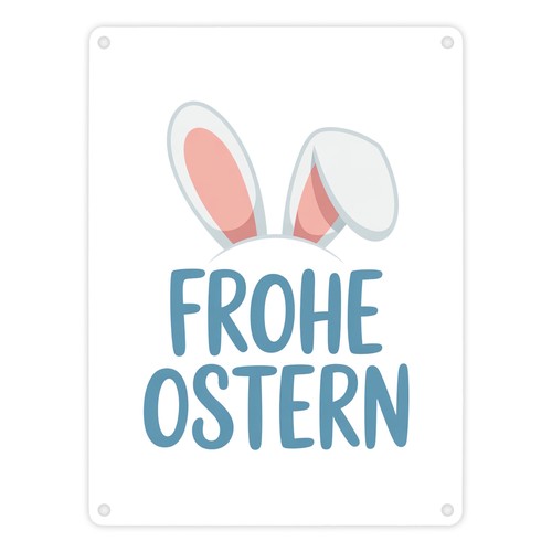 Frohe ostern metallschild - frohe,