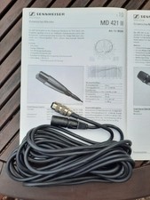 Sennheiser Mikrofon Kabel für MD 421 u. MD 21  Länge 7,5 m