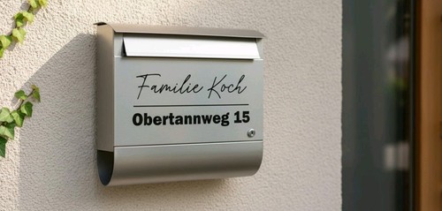 Briefkasten namensschild - briefkasten,