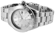 Damenuhr Herrenuhr Armbanduhr Taucheruhr Edelstahl Silber Datum 20ATM Madison