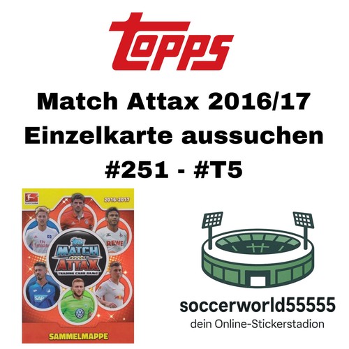 Topps match attax 2016 - attax, 2016/17