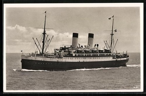 Ansichtskarte passagierschiff - ansichtskarte,