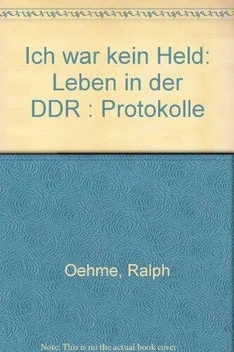 Ich war kein held - kein, leben