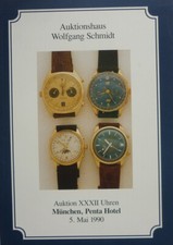 AUKTIONSKATALOG UHREN 1990 ca. 500 Pos. reich bebildert SCHMIDT MÜNCHEN