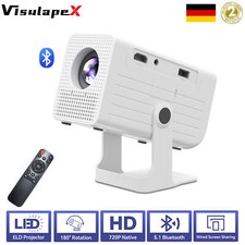 4K Mini Tragbar Beamer 10000LMS Power Bank Powered Bluetooth Heimkino HDMI USB