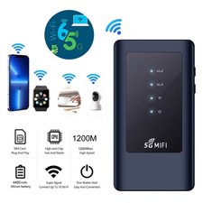 5G MiFi Mobile Modem WiFi6 Band Hotspot SIM Card Slot Wireless Internet Router