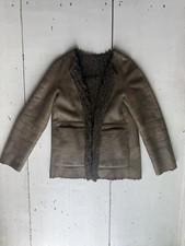 Lederjacke Sprung Feres Felljacke Wendejacke echt Leder Gr.38 Oliv