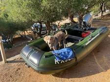 Schlauchboot Bengar Nexus 3,60 grün/schwarz mit Honda-Motor 15PS 