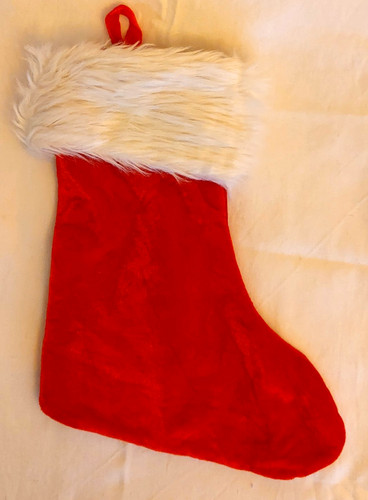 Nikolausstiefel aus plüsch - xl,