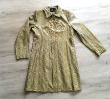 Gr.L  Snake print,Schlangenprint Animalprint Lackmantel,braun-beige Pythonprint