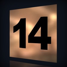 HAUSNUMMER NAMENSSCHILD IN