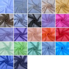 Chiffon durchsichtig schlicht weich leichtes Polyester gewebt Schneiderei Stoff Material
