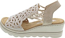 Rieker damen sandale beige - damen,