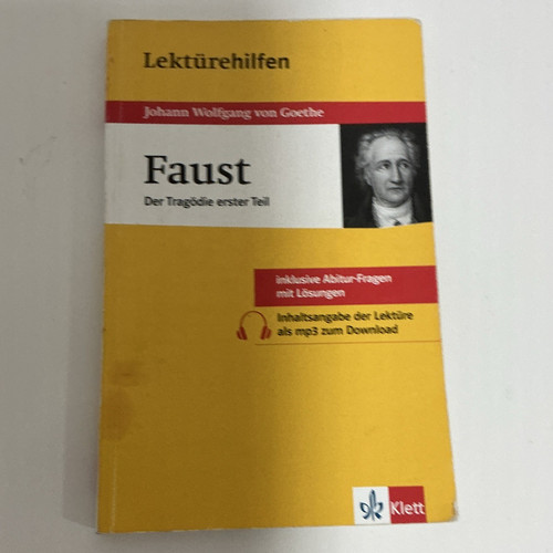 Klett lektürehilfen faust - lektürehilfen, –