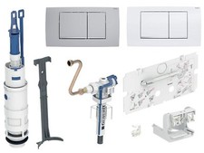 Geberit Umbauset UP Spülkasten Füllventil Drückerplatte Twinline30 240515005