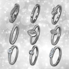 Damen echt gold ringe - gold,