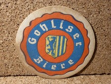 alter DDR Bierdeckel Gohliser Brauerei Sachsen Bräu Leipzig Werk III +1990