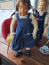 ?Sammler: rare frühe Krahmer Puppe 1950er, Kuck in die Welt, Kruse Pendant