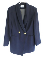 TAIFUN Blazer Clubjacke Maritim Schurwolle Zweireiher 42 44 Business Festlich