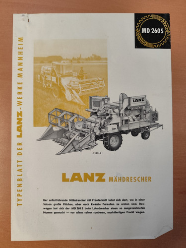 Lanz 260s prospekt traktor - 260s,