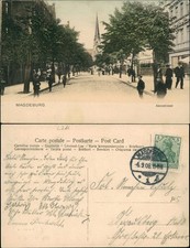 Ansichtskarte Magdeburg Annastrasse 1908