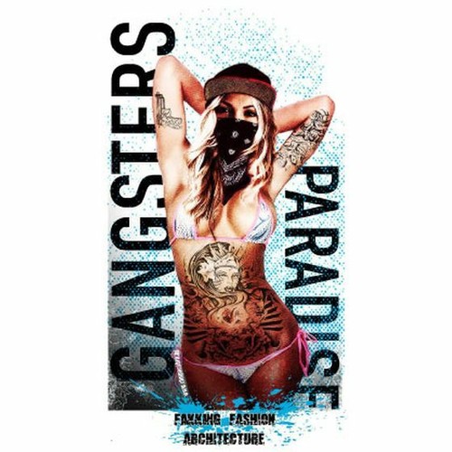 Aufkleber gangsters paradise - aufkleber,