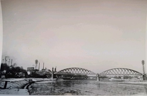Riesa elbbrücke elbe eis - elbbrücke,