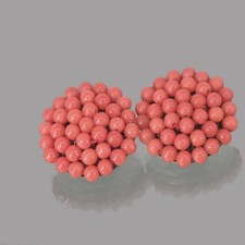 Korallen Ohrclips VINTAGE