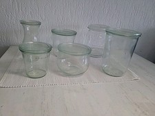 Konvolut 6 Stück WECK Einkochgläser, Einmachgläser, Weckgläser,versch. Größen 