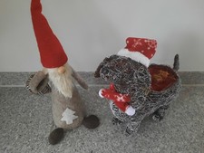 Weihnachtsdeko, Weihnachtsfiguren, Wichtel und Dackel