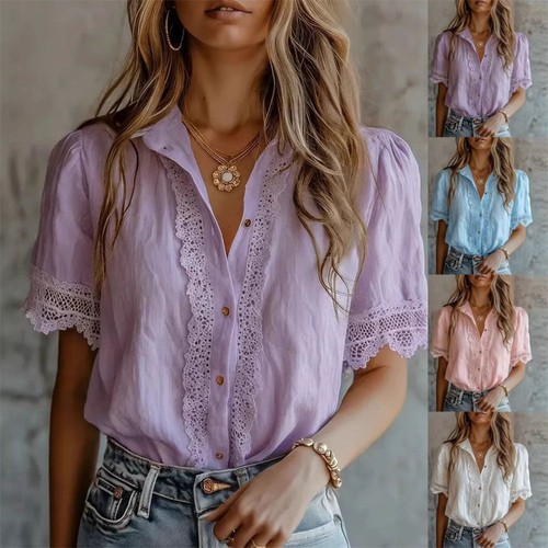 Damen sommer kurzarm - damen, hemd