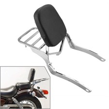 Abnehmbar Rückenlehne Sissybar Gepäckträger für Yamaha XV125 250 Virago 88-11 10