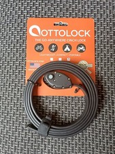 OTTOLOCK HEXBAND Cinch Lock Fahrradschloss 60", 152 Cm, Titangrau * neu * ovp