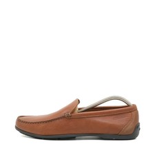 Sebago Herren 34961 Slipper Braun Leder Bequem, handgenäht Mokassin EU 41