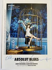 Ellen von Unwerth signiert Karte Absolut signed Unterschrift Signatur Autogramm