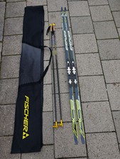 Fischer RCS 207cm XXL 2XL 3XL NNN Langlaufski Stöcke Carbon Schuppen 205 200 210