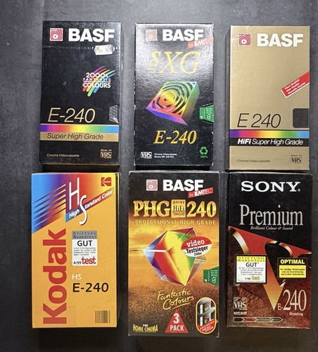 Vhs 240 videokassetten - vhs, e-240