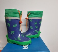 TCM Tchibo Gummistiefel Pirat Jungen Gr 24 25 7 8 blau grün Kinder 